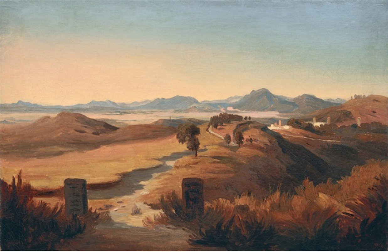 landscape in the alban hills